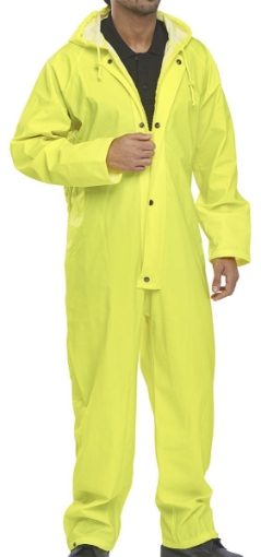 137-0006 Hi-Vis Yellow One-Piece Waterproof Suit
