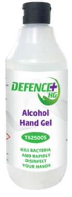 Tygris Defence+ Hand Gel 70% alcohol 400ml