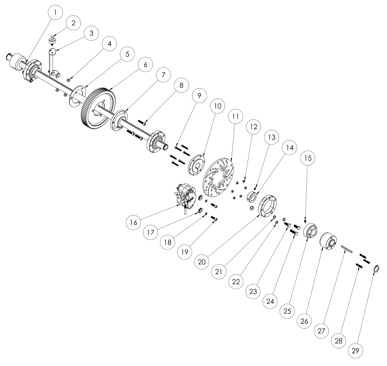 Junior Rear Axle