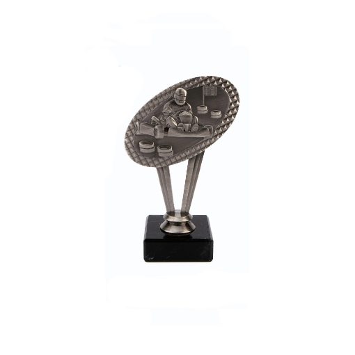 Metal & Marble Kart Trophy Set with Engraved plates & Logo