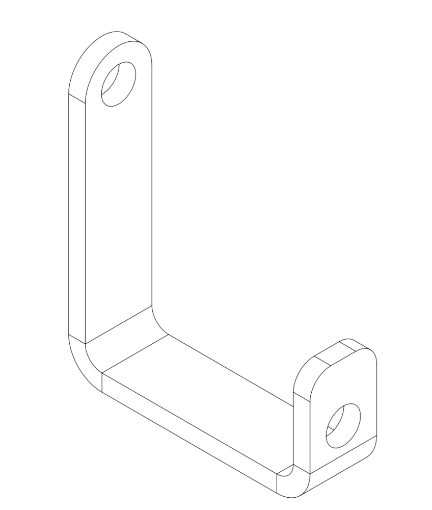1633-4 Charger Mount Positioning Bracket