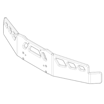 Super High Front Bumper With Side Extensions 478