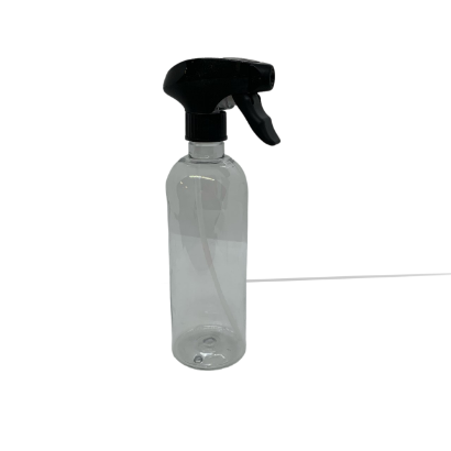 PM 500ml Clear Bottle (empty) 28mm Neck + Trigger Spray