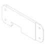 124-0021 Evo3 Inside Wrap Plastic Strenghtening Plate LH 493 500x500
